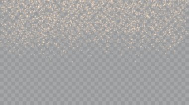 Altın ışık. Vektör Parıltısı Parçacıkları. Parlayan Bokeh