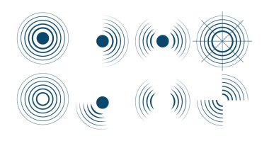 Radar ekranı arkaplanı. Vektör sonar çizimi. Askeri tarama sistemi.