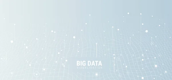 Big Data Informações Visuais Fundo Conceito Rede Social Conexão Fundo —  Vetores de Stock