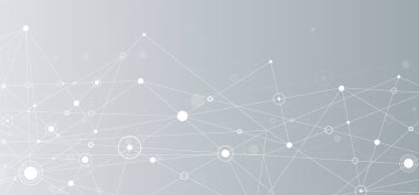 Büyük veri görsel bilgi arkaplanı. Sosyal ağ konsepti. Bağlantı vektörü arkaplanı.