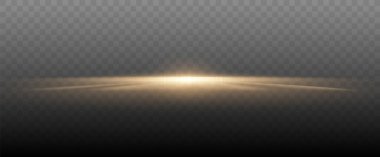 Lens işaret fişeği vektör çizimi. Parlayan kıvılcım efekti şeffaf arkaplanda izole edildi.