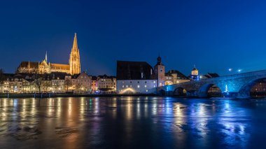 Regensburg, Almanya ve Avrupa 'nın gece görüşü