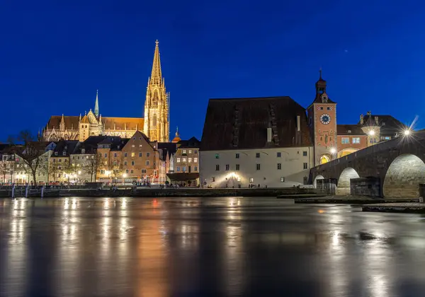 Regensburg, Almanya ve Avrupa 'nın gece görüşü