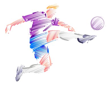 Çevik futbolcu topa hükmediyor