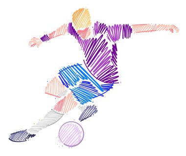 Çevik futbolcu topa hükmediyor
