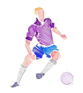 Çevik futbolcu topa hükmediyor
