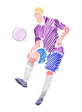 Çevik futbolcu topa hükmediyor