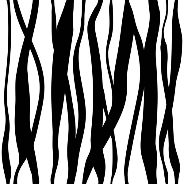 A vibrant graphic background with inky intersecting stripes. Abstract monochrome black and white shapes and lines. Modern vector template for brochure cover design. Hand drawing