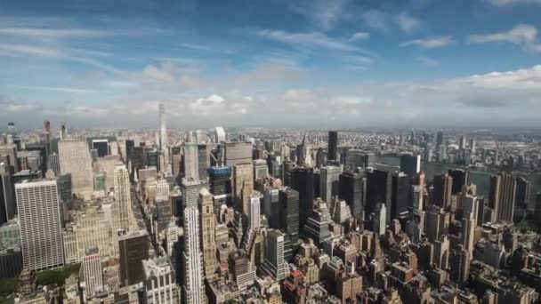 Panorama Manhattan Business District New York — стокове відео