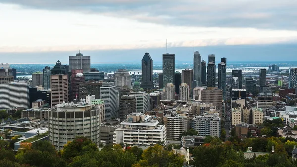 Veduta Della Città Montreal Canada Una Serata Autunnale — Foto Stock