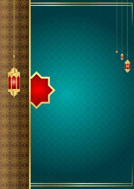 Ramazan Kareem İslami arka plan pankartı ve ramadhan fener bayramı bayramı bayramı milad un nabi. Altın kırmızı mandala sanat arkaplan İslami ramadan kareem ve sınır davetiyesi davetiyesi arap çiçek desenli diwali.