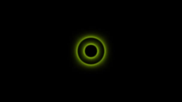 Cercle Pop Neon Glow Scale Vagues Illusion Pattern Technologie Boucle — Video