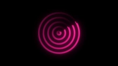 Kusursuz döngü animasyon dikdörtgen kare 4K video hareketi grafiği. Canlandırılmış kenarlıklar parlayan neon ışıklar döngüsü animasyonu. soyut parlayan neon dikdörtgen kenarlık çerçeve çizgisi canlandırması.