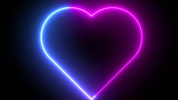 발렌타인 어머니의 디자인 놀라운 보라색과 파란색 추상적인 라이트 — 비디오