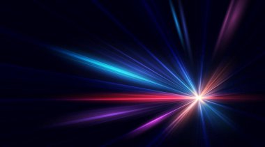 Abstract zoom movement speed of light. Technology movement. Colourful dynamic motion. Technology pattern for banner or poster design background.