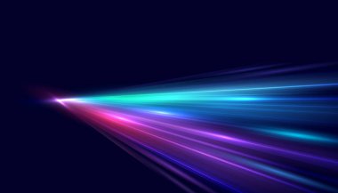 Modern abstract speed line background. Dynamic motion speed of light. Technology velocity movement pattern for banner or poster design. Vector EPS10.