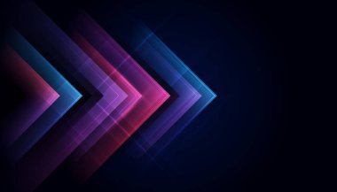 Modern abstract arrows. High-speed technology movement. Dynamic motion on blue background. Movement futuristic pattern for banner or poster design background concept.