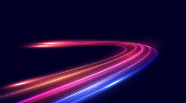 Modern abstract high-speed movement. Colorful dynamic curves motion effects. Movement futuristic pattern for banner or poster design. Vector EPS10.