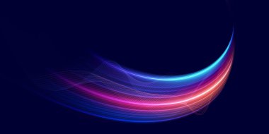 Modern soyut yüksek hızlı ışık izi etkisi. Gelecekçi dinamik hareket teknolojisi. Pankart veya arkaplan için hareket düzeni. Vektör Eps10.