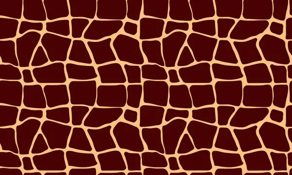 Kumaş, kağıt, baskı ve ağ için vektör içinde zürafa derisi deseni ile kusursuz desen tekrarlanıyor.