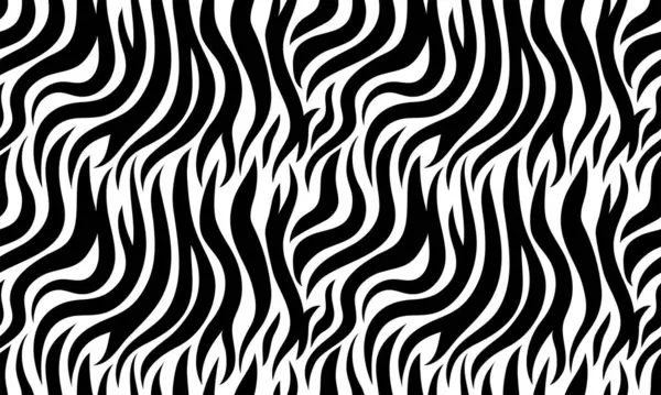 Kumaş, kağıt, baskı ve ağ için vektör içinde zebra derisi desenli kusursuz desen tekrarlanıyor. Çizgili hayvan deseni