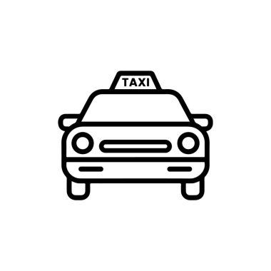 Bir taksi işaretinin simgesi