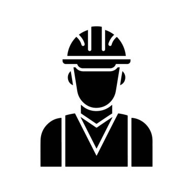 bir inşaat işçisi veya güvenlik simgesi