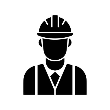 bir inşaat işçisi veya güvenlik simgesi