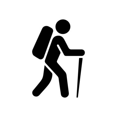 Yürüyüş simgesi kişisinin silueti