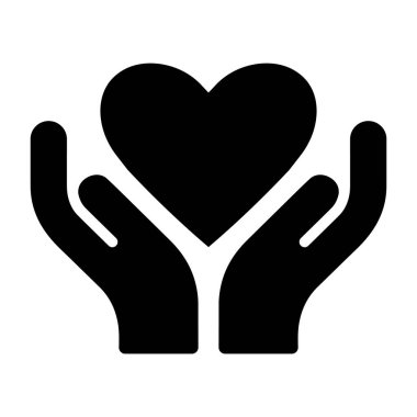 Eller Tutan Kalp Simgesi Bakım ve Destek Sembolü