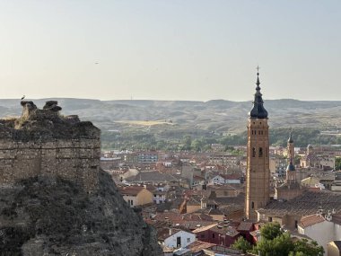 view of the medieval town of avila, spain