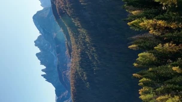 Dolomitas Alpes Italianos Vídeo Vertical — Vídeos de Stock