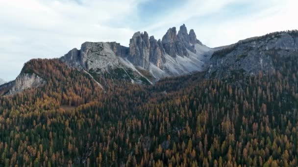 Europeiska Alperna Dolomiter Italienskt — Stockvideo