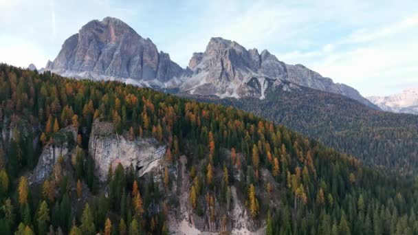 Італійські Альпи Доломіті Гірський Хребет — стокове відео