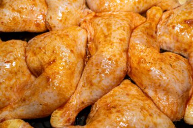 Baharatlı tavuk bacaklı arka plan