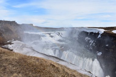 Gullfoss Şelalesi İzlanda 'nın Altın Şelalesi