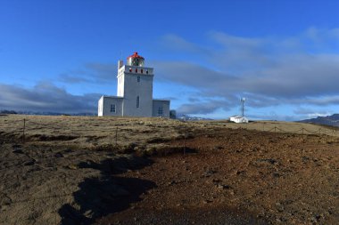 Dyrhlaey Deniz Feneri İzlanda 'nın Güney Kıyısı