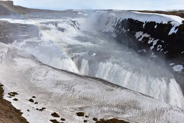 Gullfoss Şelalesi İzlanda 'nın Altın Şelalesi