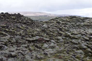 İzlanda Dağları 'ndan geçen Manzaralı Yol