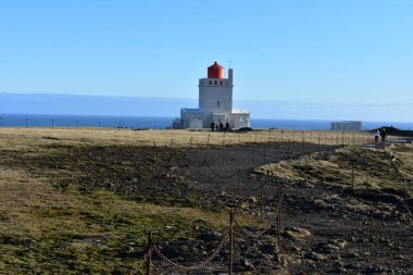 Dyrhlaey Deniz Feneri İzlanda 'nın Güney Kıyısı