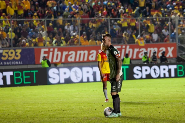 Quito Equador Ligapro Final 2022 Aucas Barcelona Damian Kitu Diaz — Fotografia de Stock
