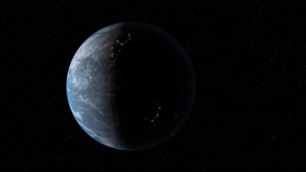 지구의 광경을 우주로부터 — 비디오