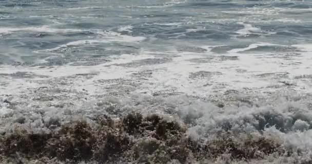 Mesmerizing Slow Motion Footage Ocean Waves Crashing Stock Video Relax — Video Stock