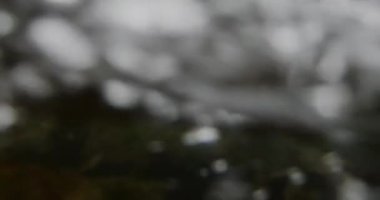 Büyüleyici Yakın Çekim: Nehrin Yavaş Akıntısı Güzel ve Çarpıcı Kayalar Arasında