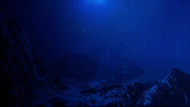 海底の放棄されたベースエリア — ストック動画