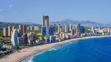 Benidorm şehri. Costa Blanca 'nın başkenti, Alicante, İspanya
