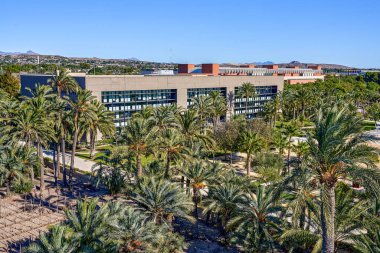 Miguel Hernandez UMH Üniversitesi Valensiyalı Cemaati, Alicante, Elche, İspanya 'daki tarihi palmiye koruluğunda bulunmaktadır.