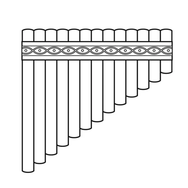 Проста Розмальовка Мультфільм Векторні Ілюстрації Труби Ізольовані Білому Тлі — стоковий вектор