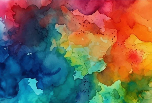 抽象的な水彩色の背景 — ストック写真