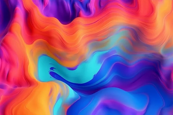 抽象的なカラフルな波の背景 — ストック写真
